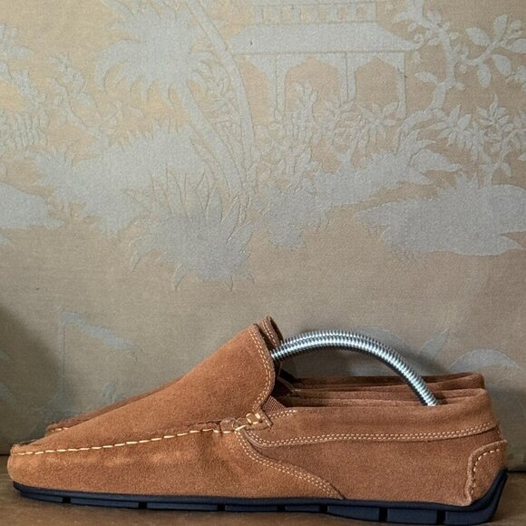 Giorgio Brutini Le Glove Brown Suede Leather Driving Loafers Moccasins 9.5 M - Picture 3 of 9